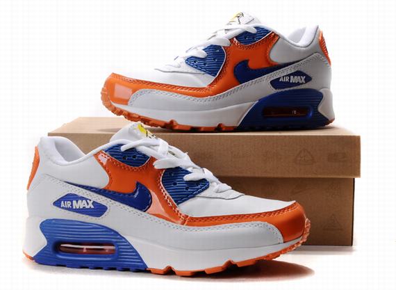 Nike Air Max Shoes Womens Blue/White/Orange Online